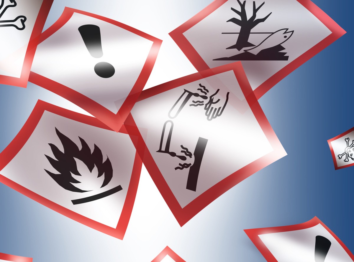 Examples of hazardous material labels Examples of hazardous material labels